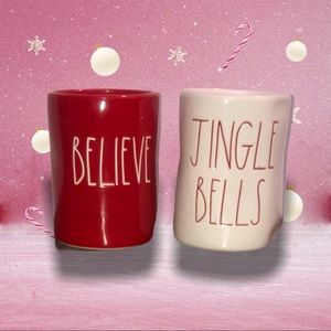 Christmas Candles Rae Dunn - Believe/Jingle Bells